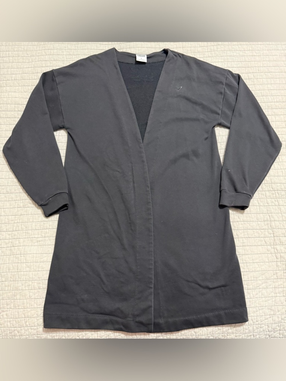 Gymshark x Whitney Simmons Oversized Black Robe/ Cardigan Size Small
